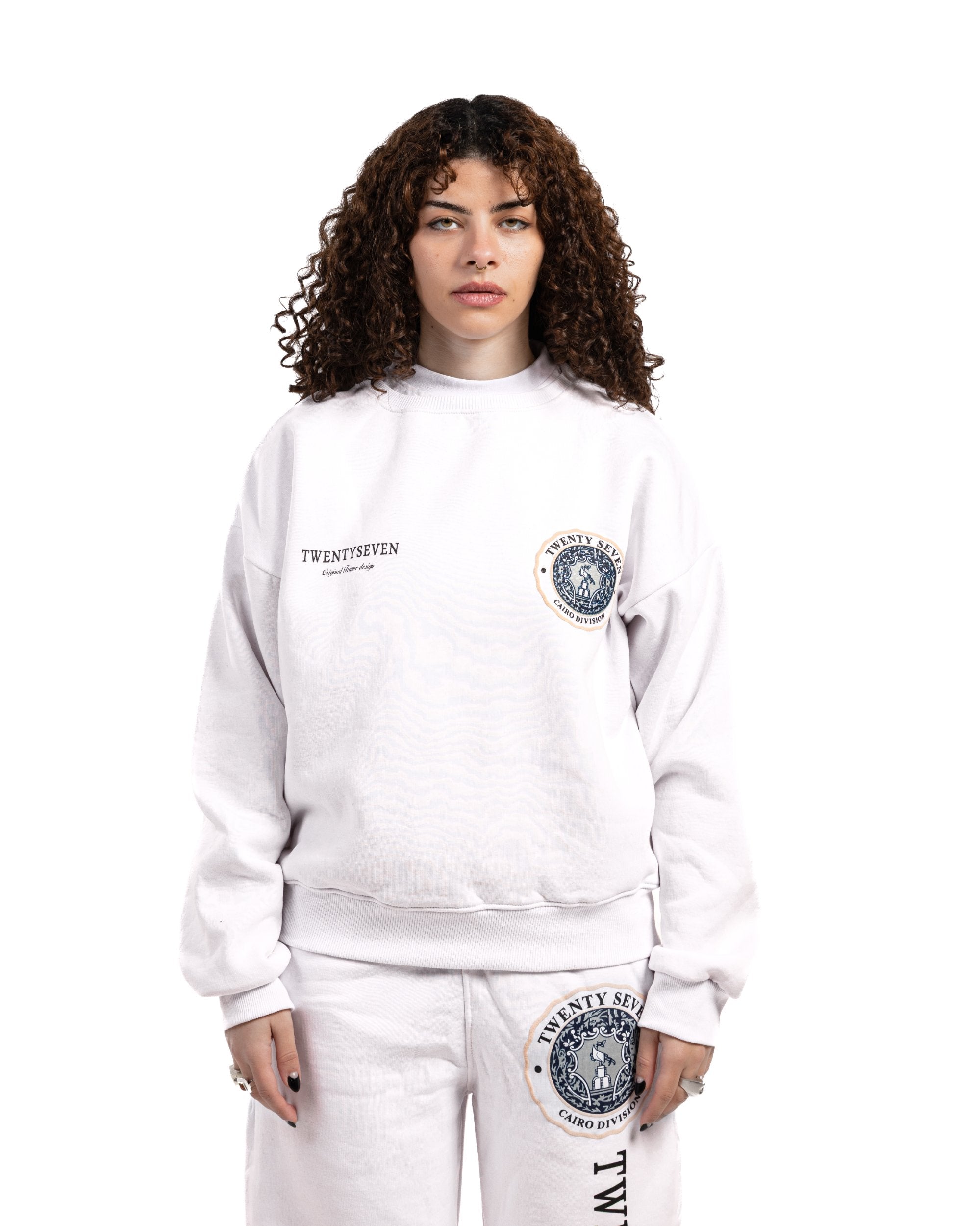 DIVISION WHITE SWEATSHIRT