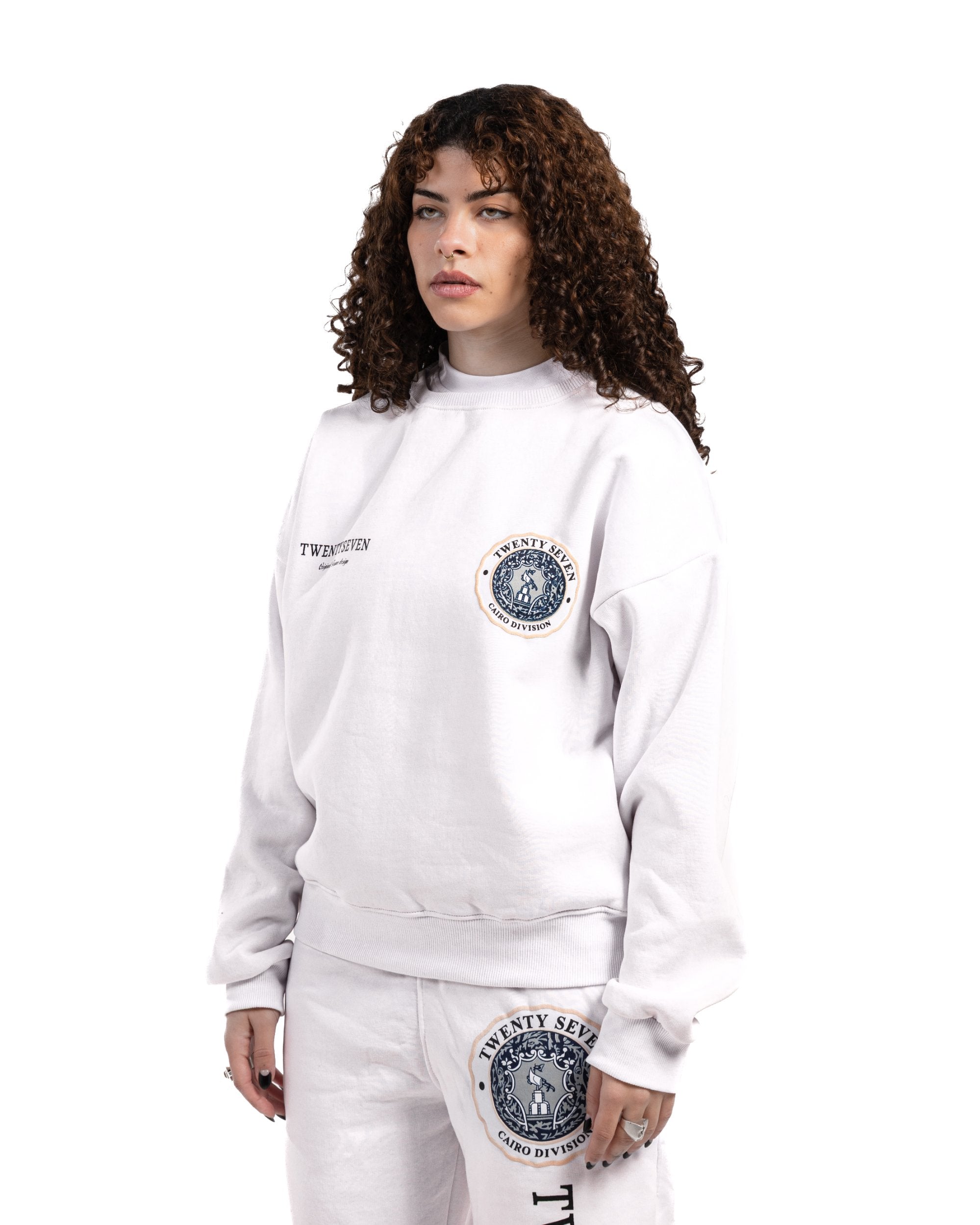 DIVISION WHITE SWEATSHIRT