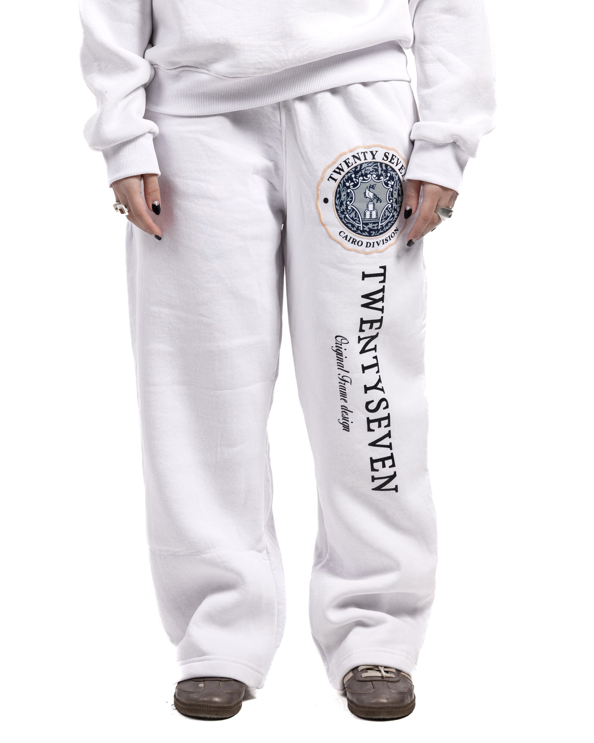DIVISION WHITE SWEATPANTS