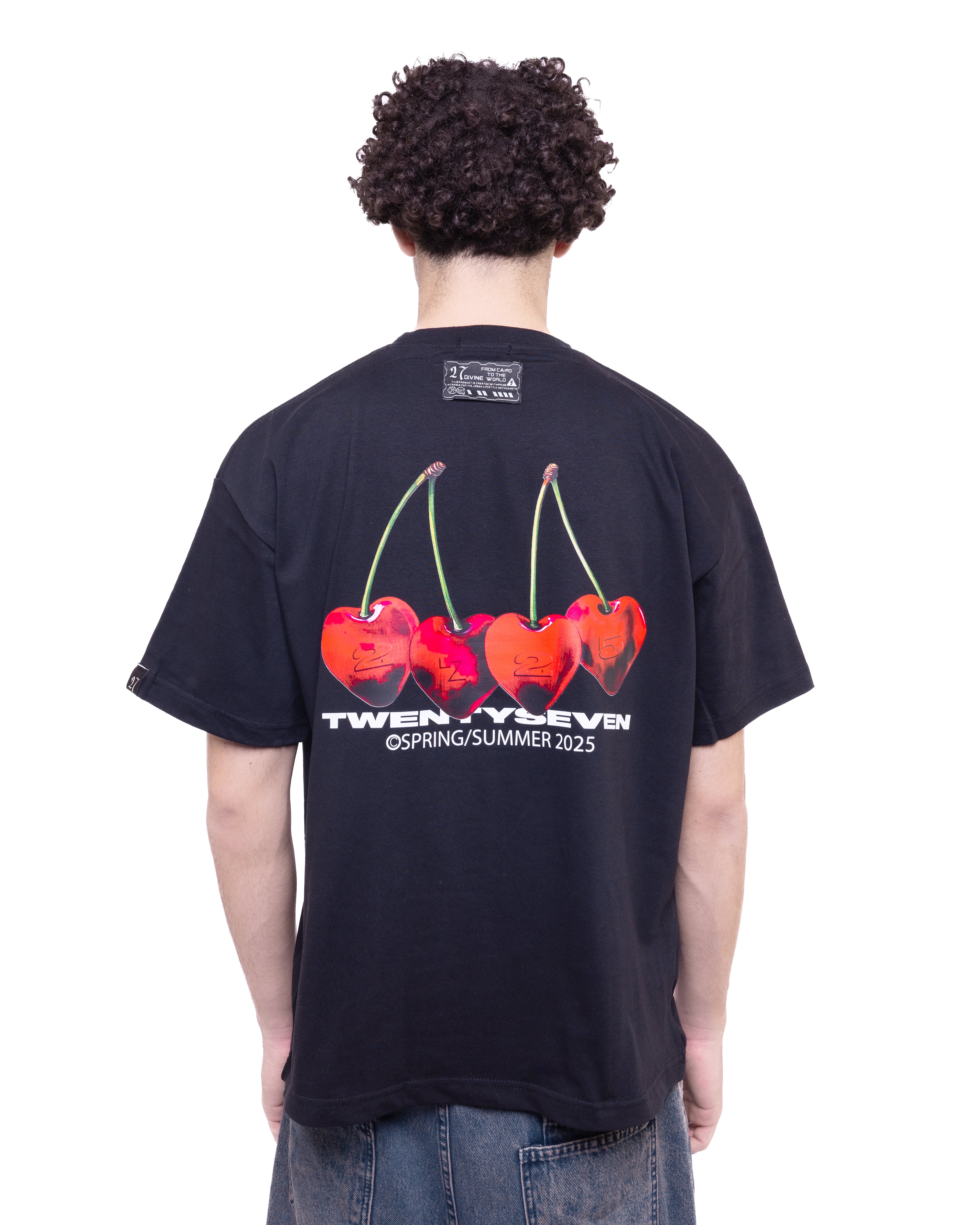 Cherry Pop Black Tee