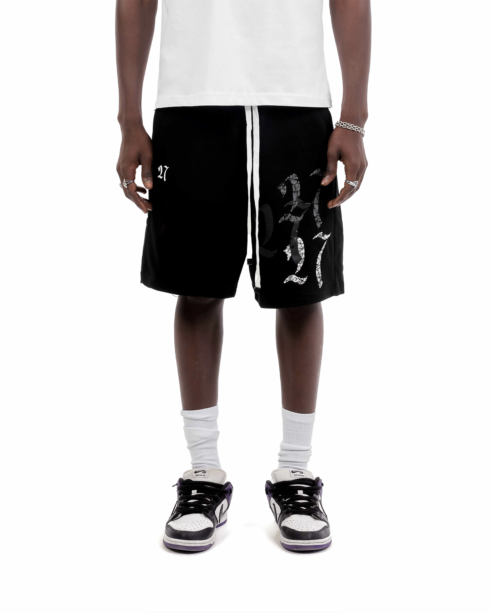 Double Trouble Black Shorts