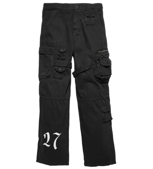 Black Pocket Cargos