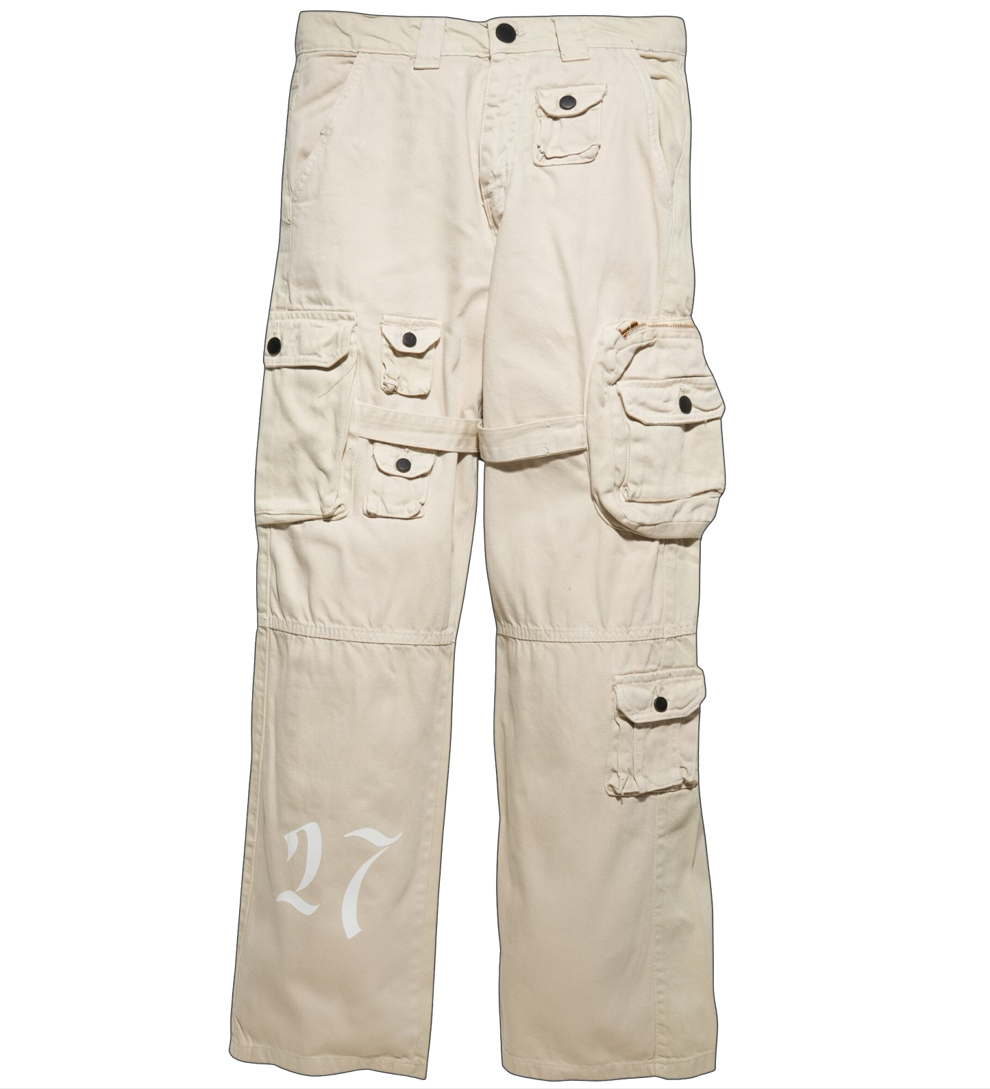 Beige Pocket Cargos