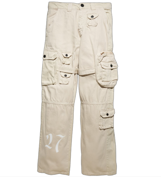 Beige Pocket Cargos