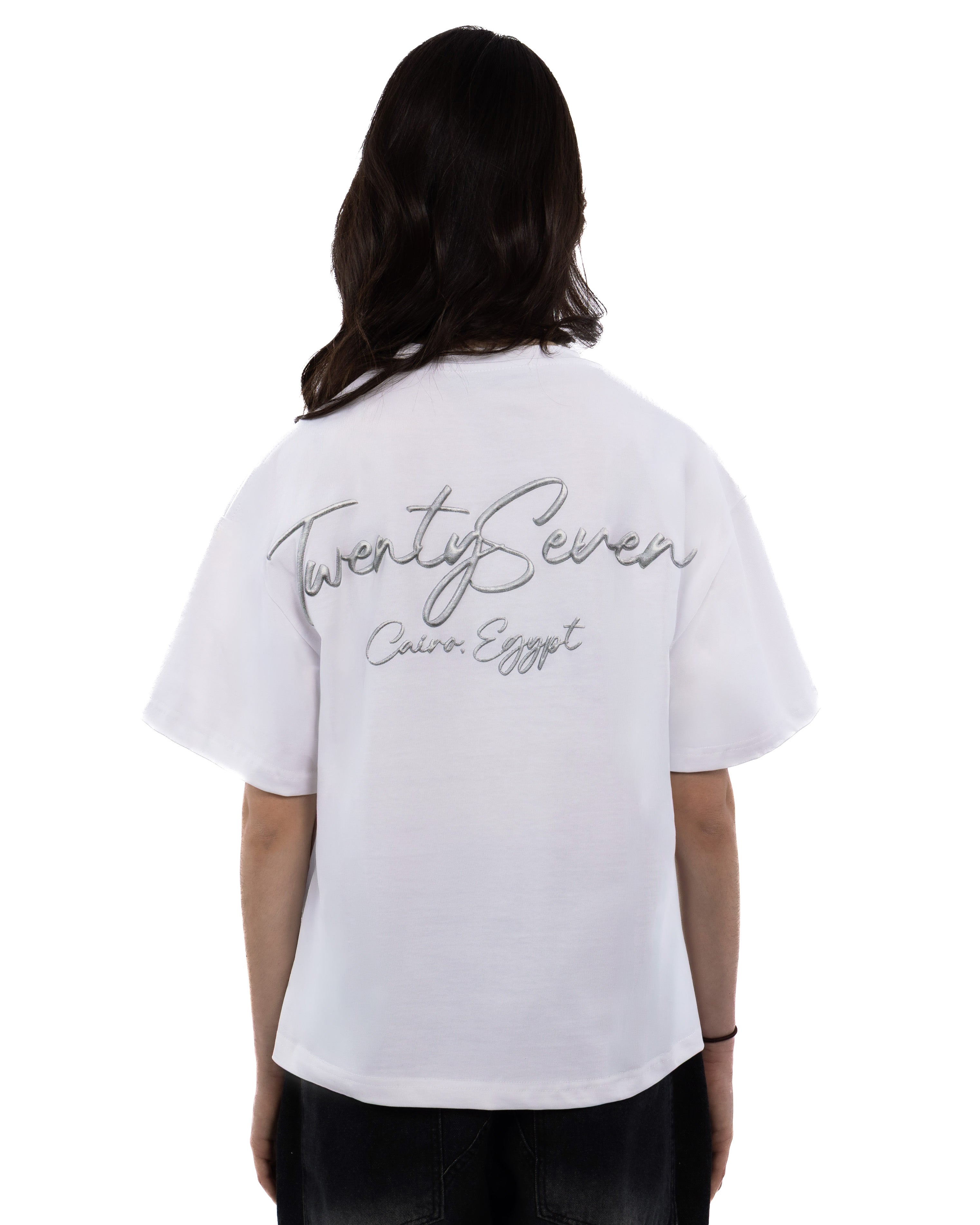 White PIN TEE