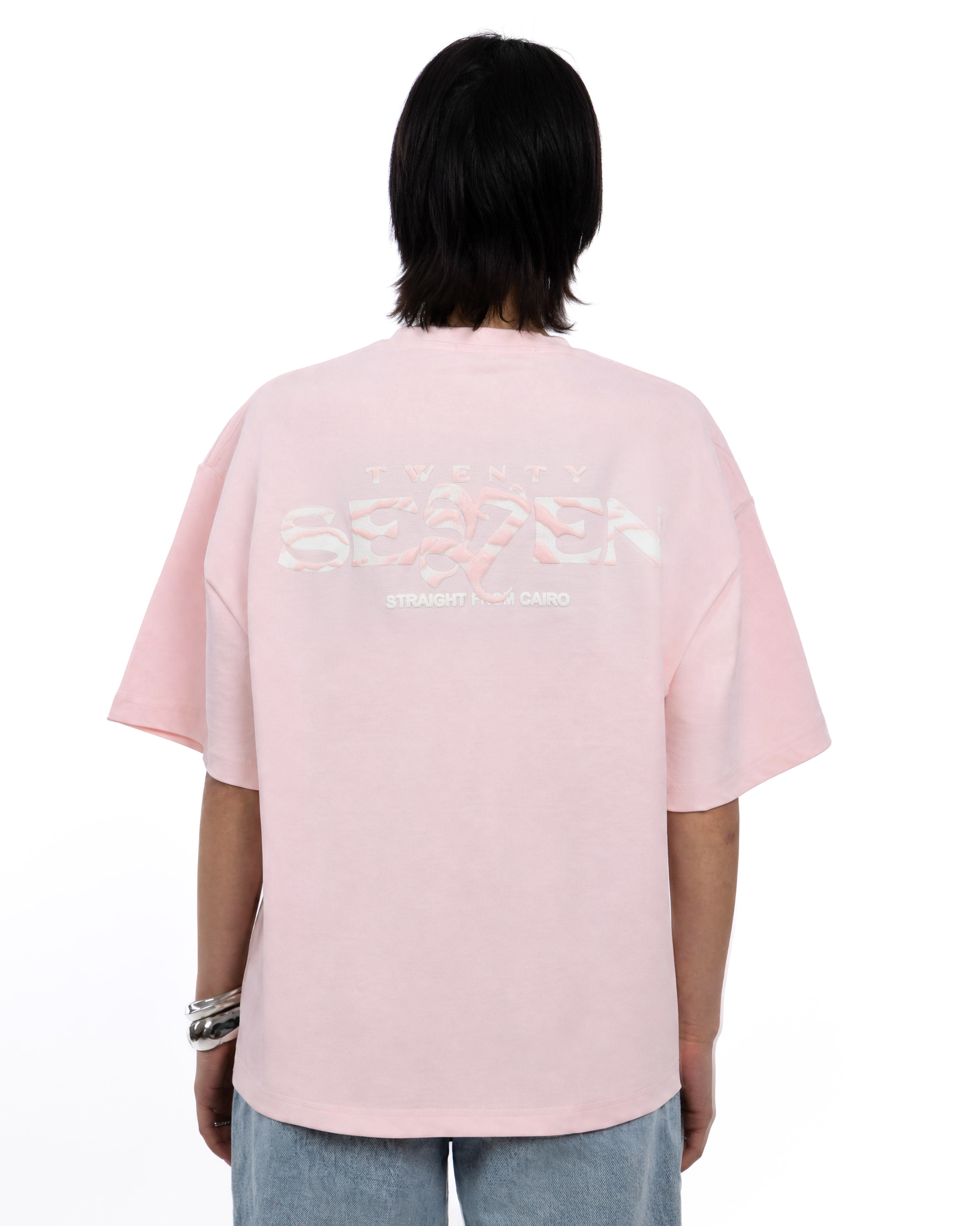 Pink shadow seven tee