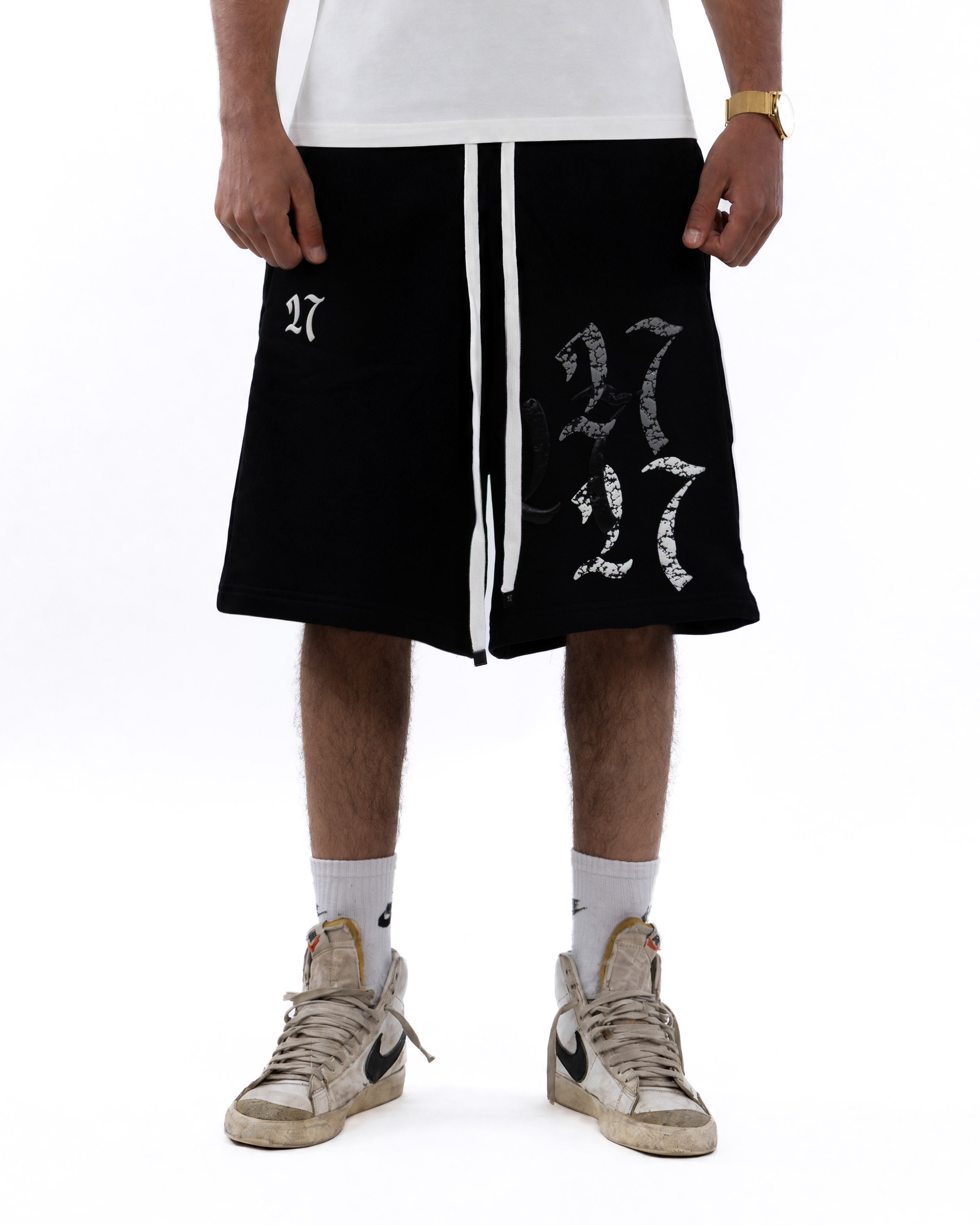 Double Trouble Black Shorts