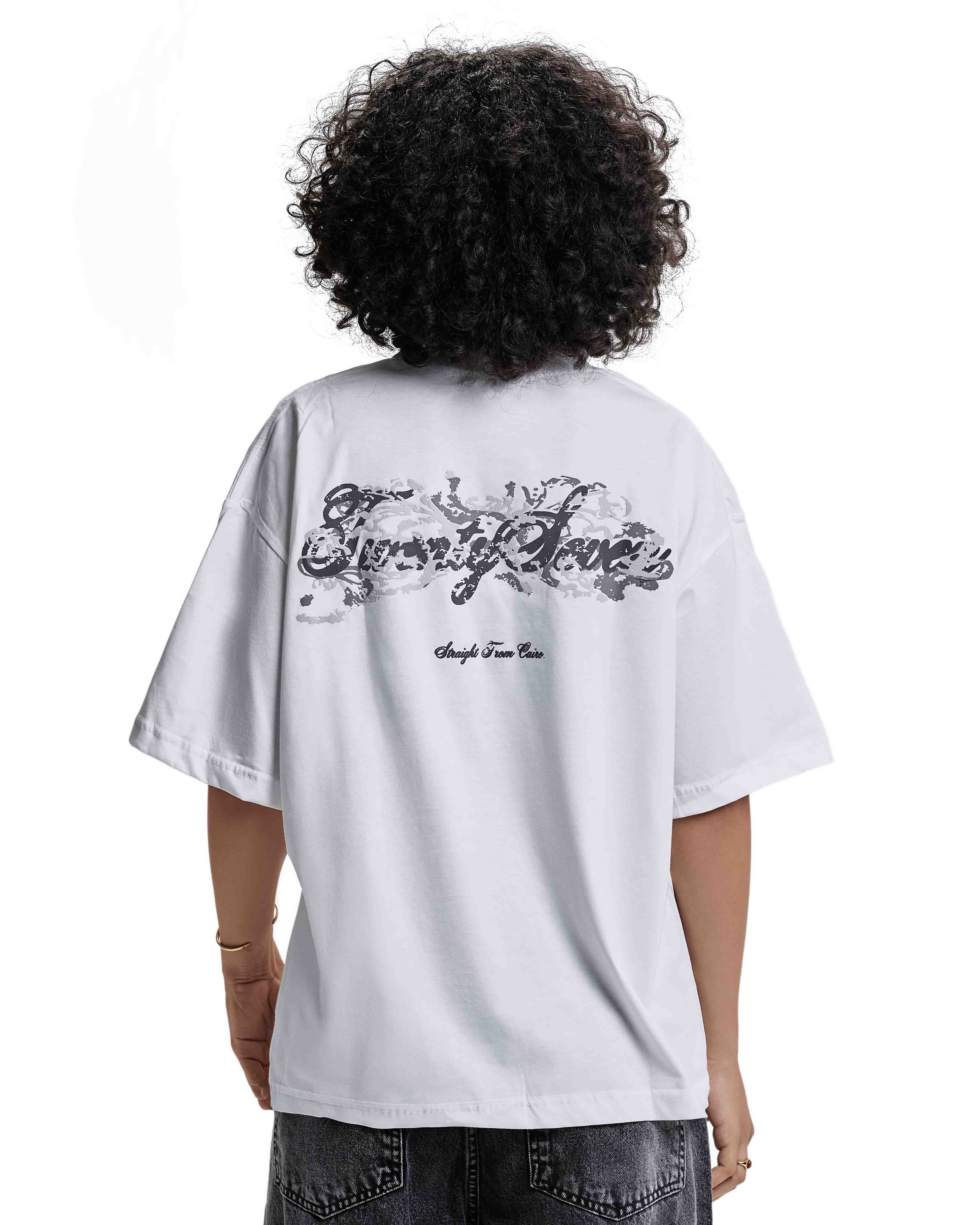 White graphic t-shirt