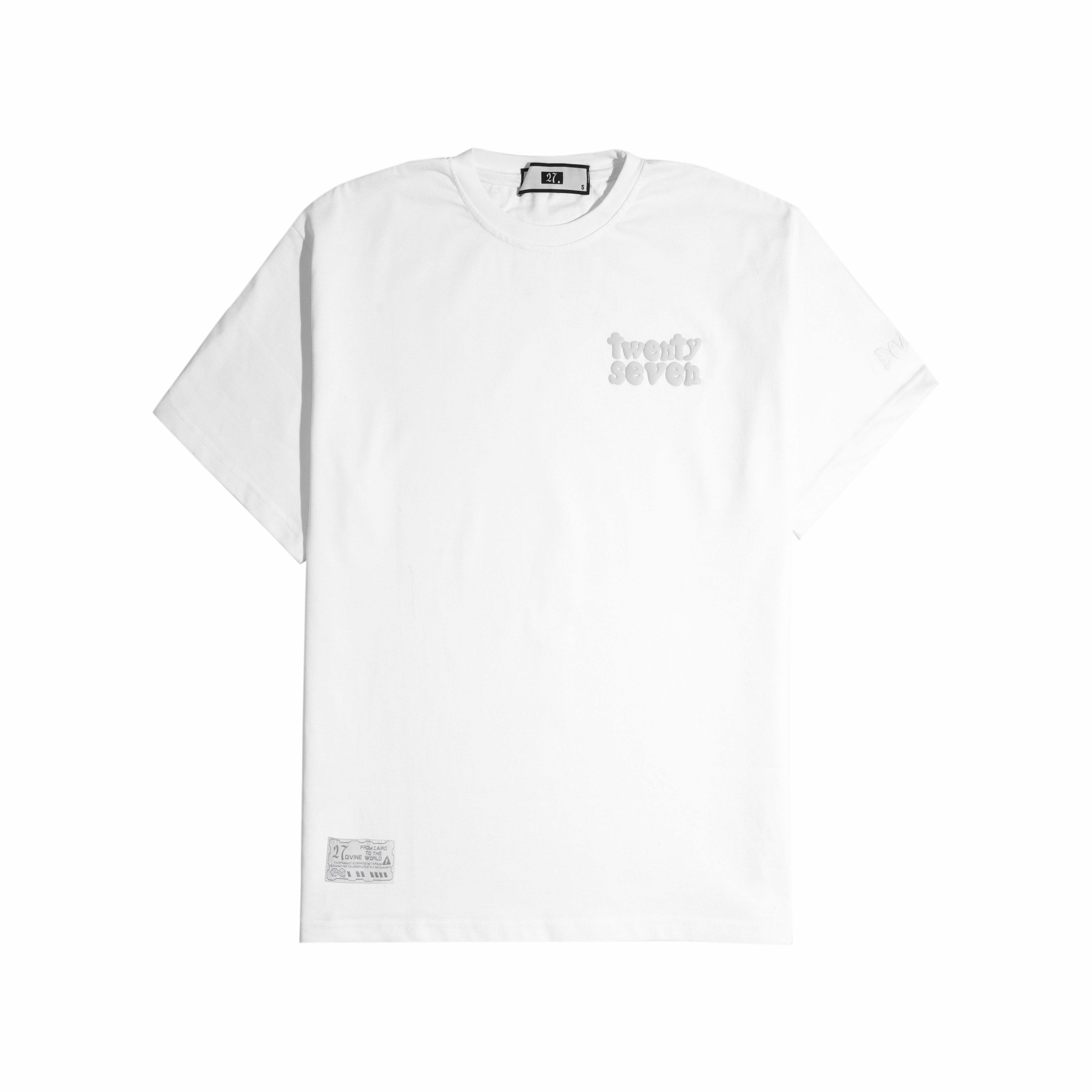 WHITE BASIC TEE – Twenty Seven 27.eg