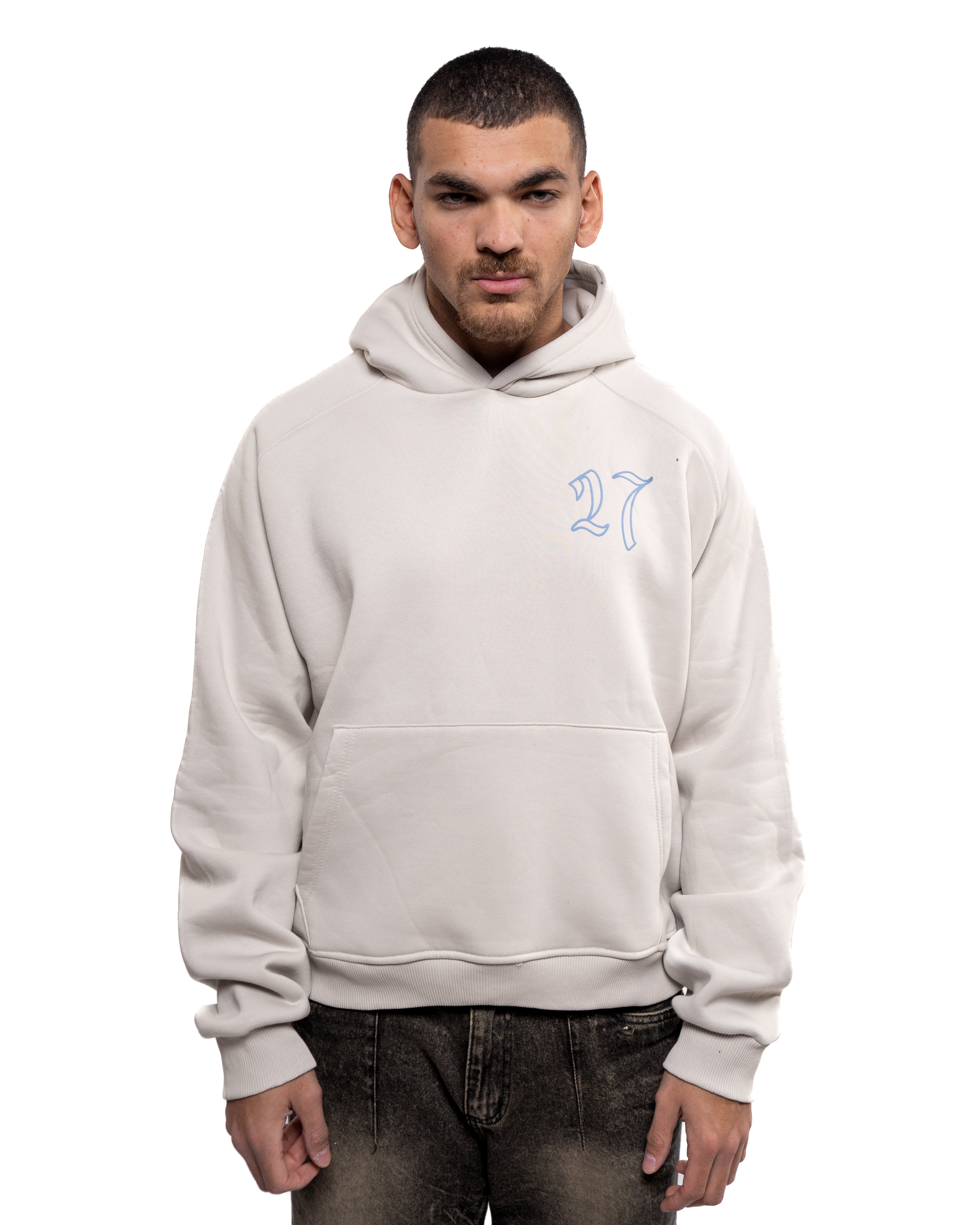27 LIGHT GREY HOODIE