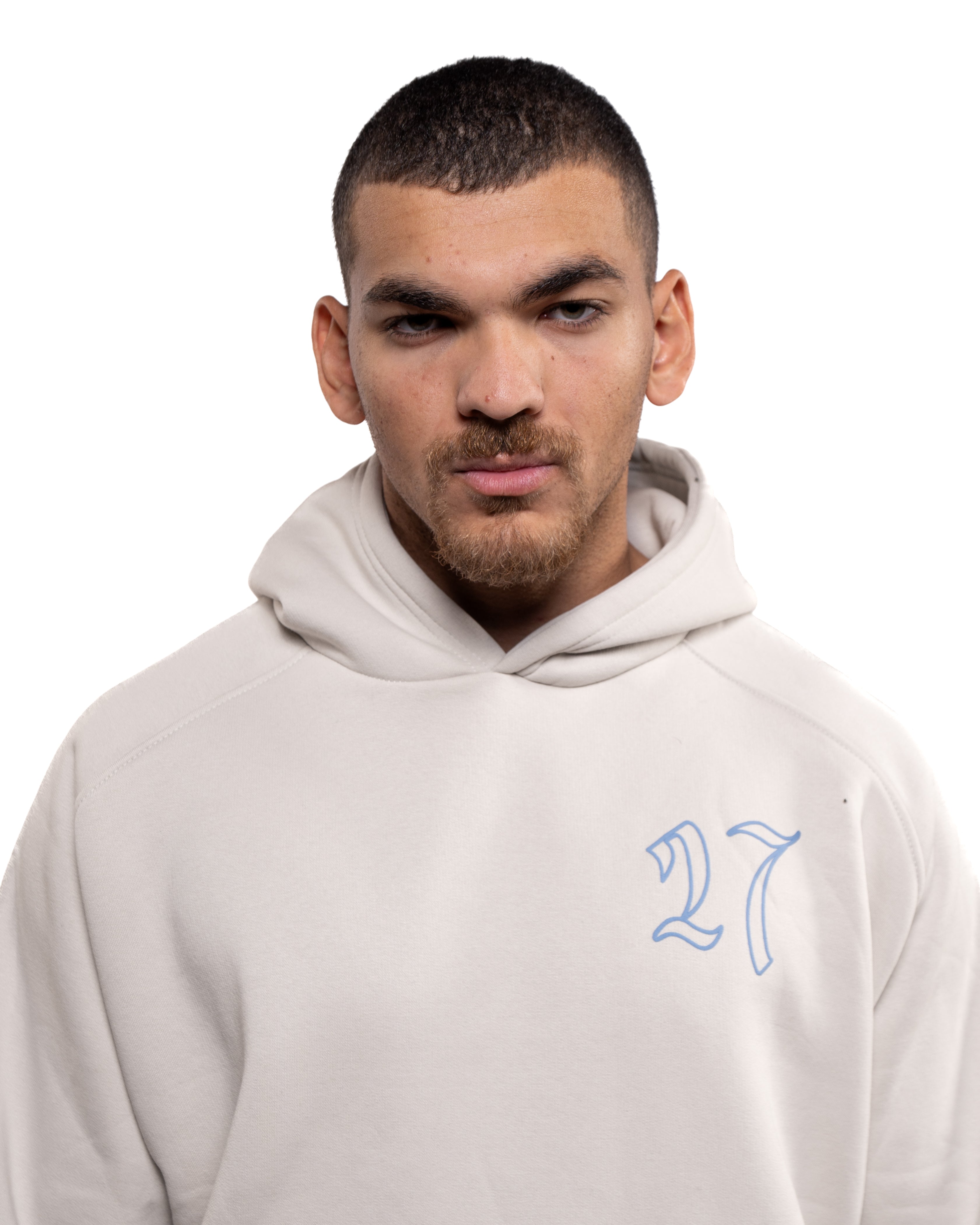 27 LIGHT GREY HOODIE