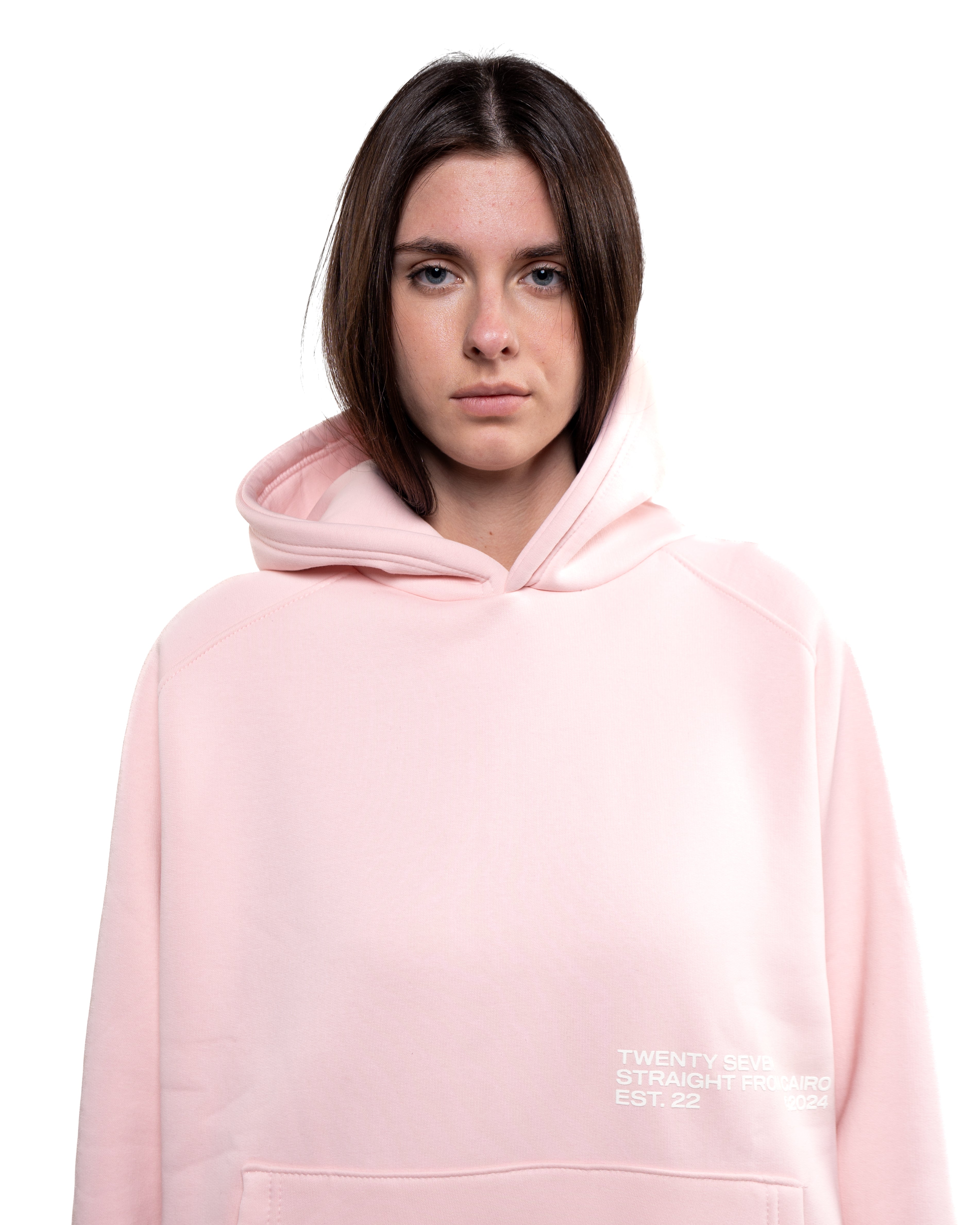 BABY PINK HOODIE
