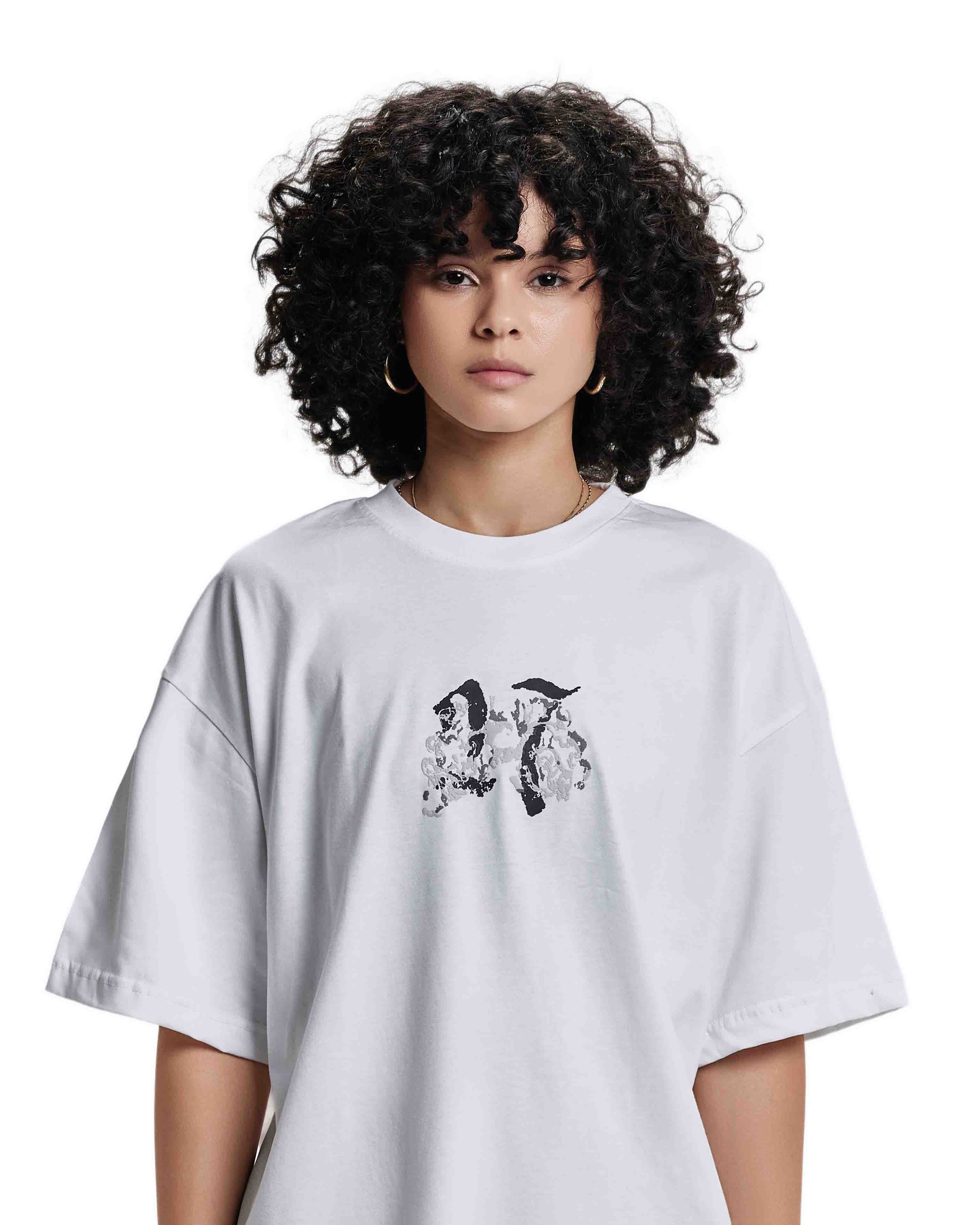 White graphic t-shirt