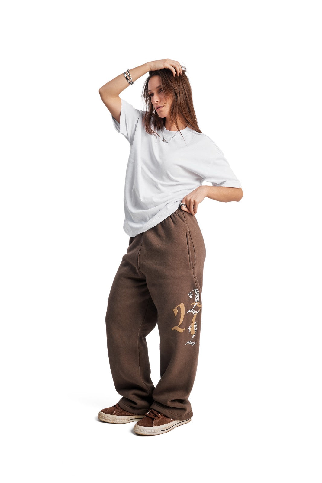 Brown Double Trouble Sweatpants