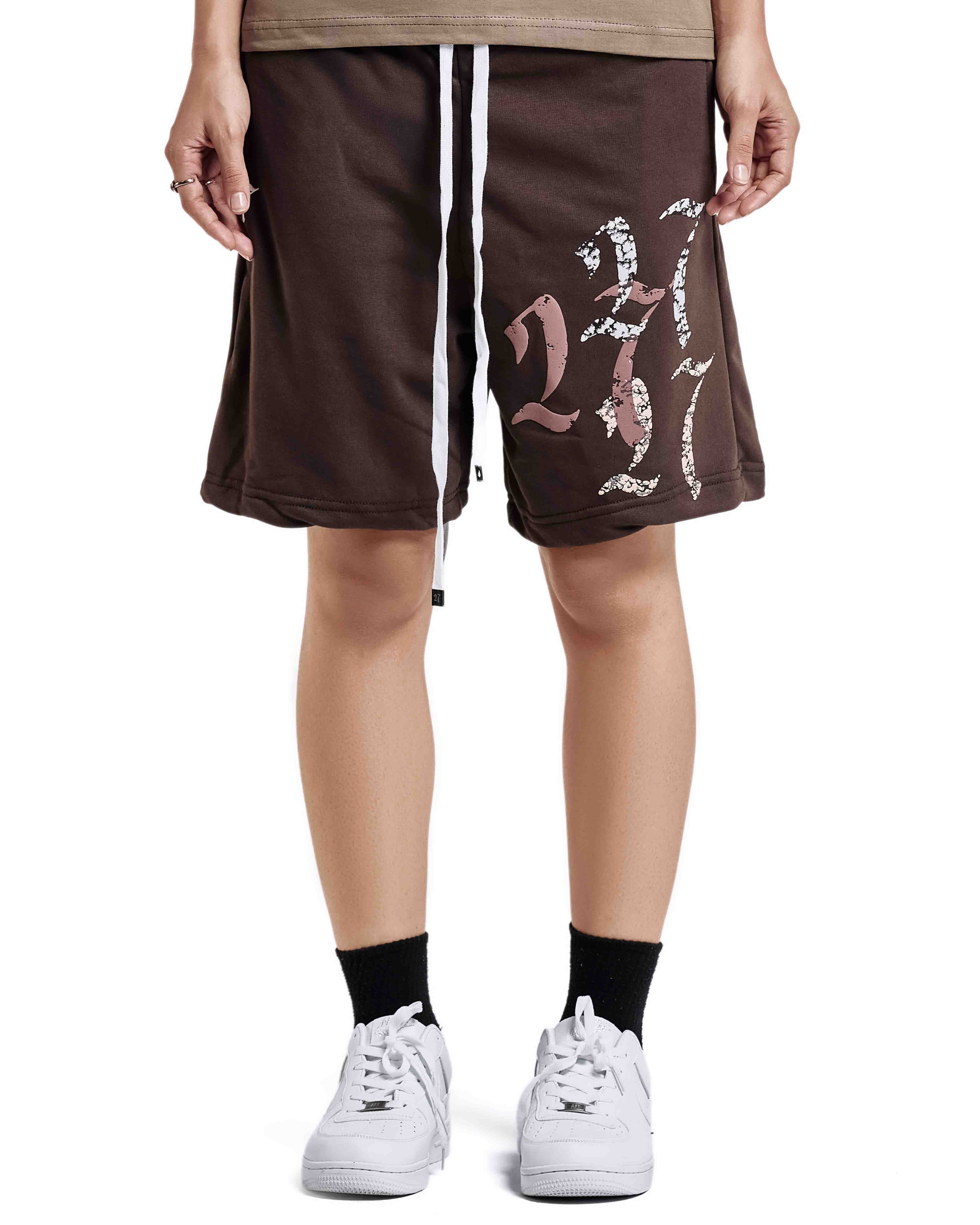 Double Trouble Brown Shorts
