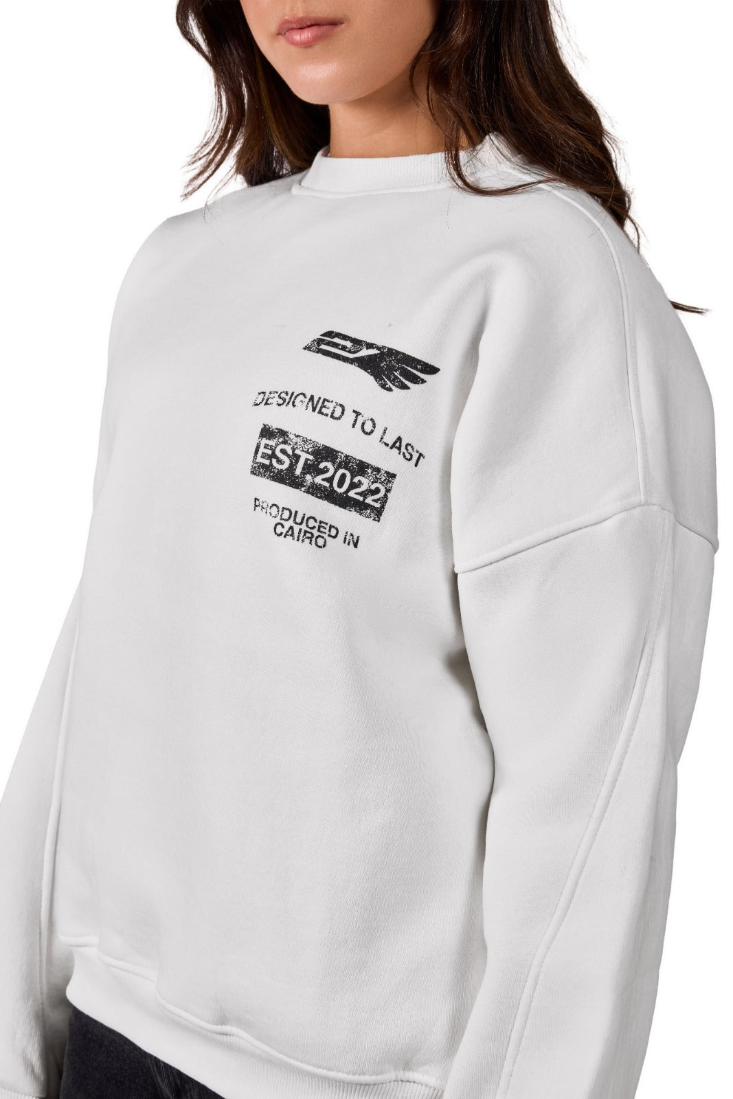 2SEVEN WHITE SWEATSHIRT