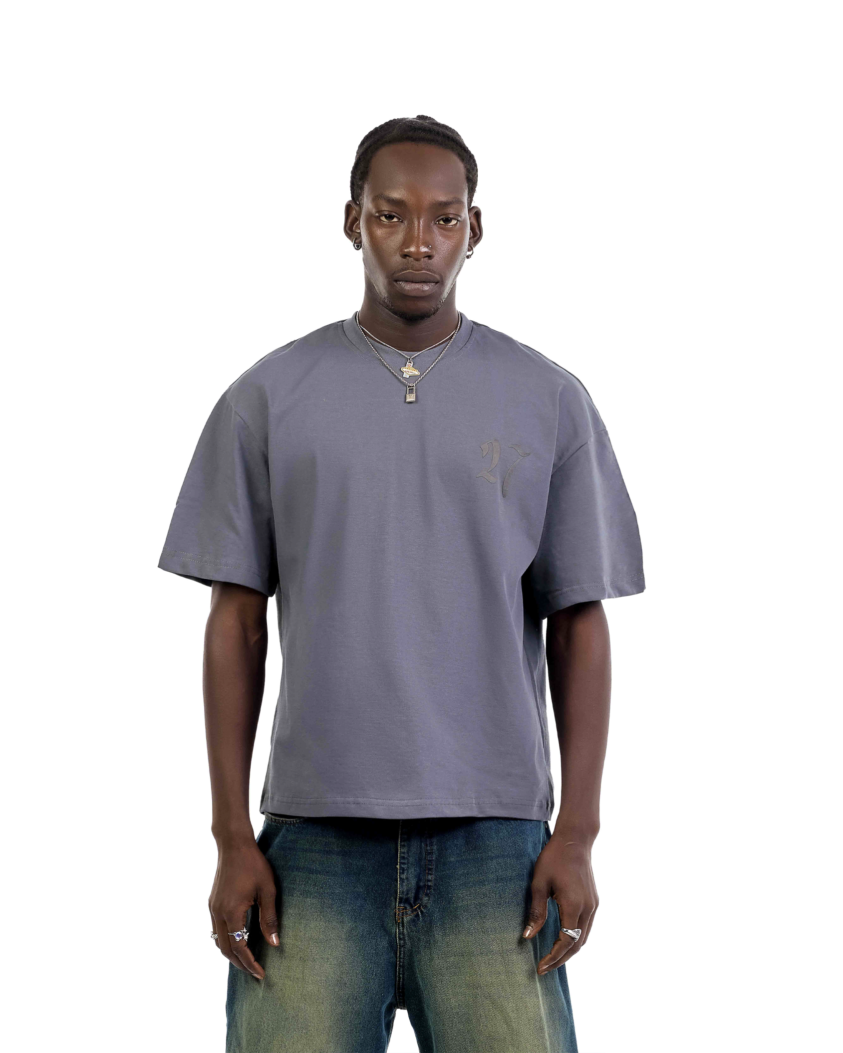 Gray Puff Tee