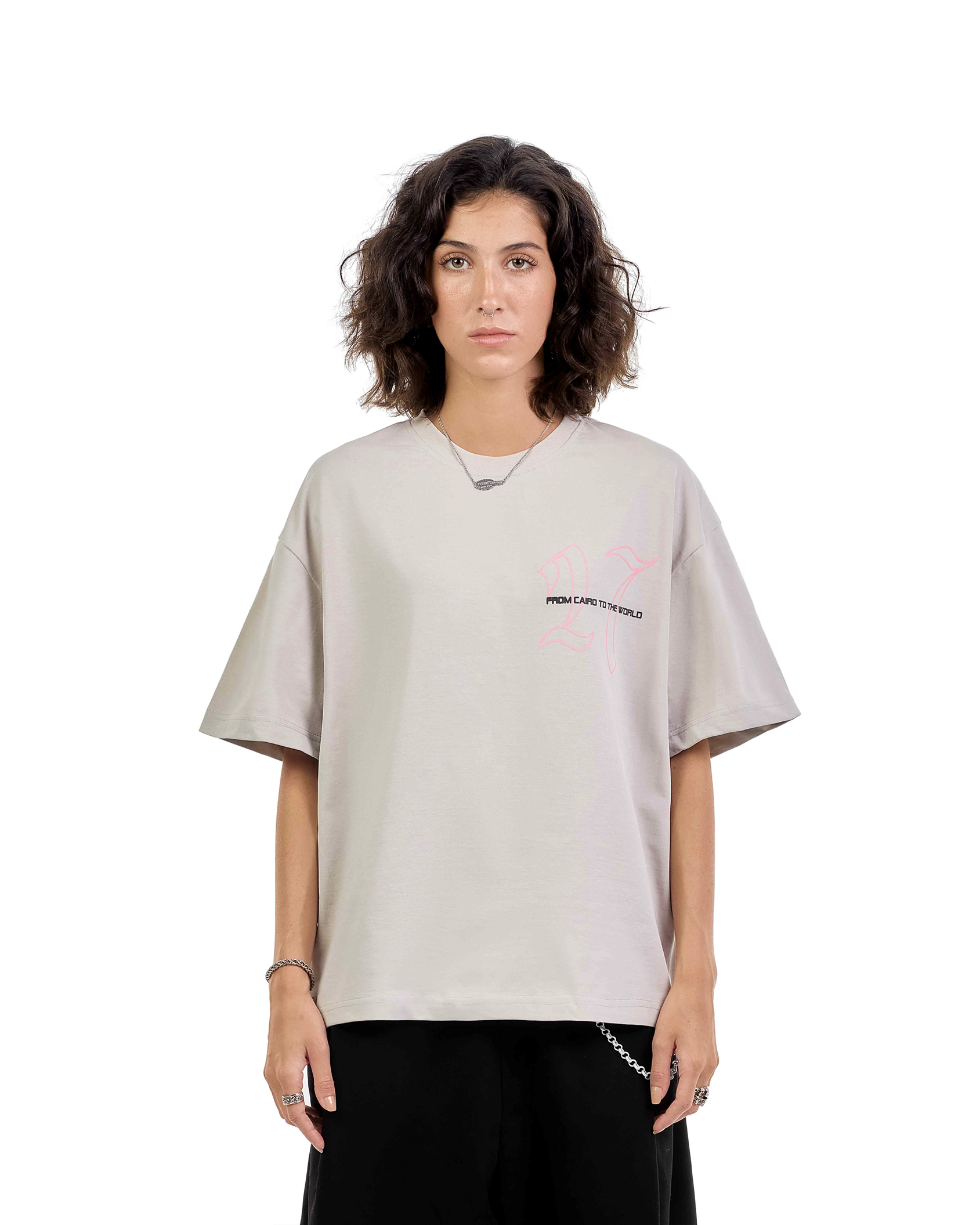 Gray X Pink Tee