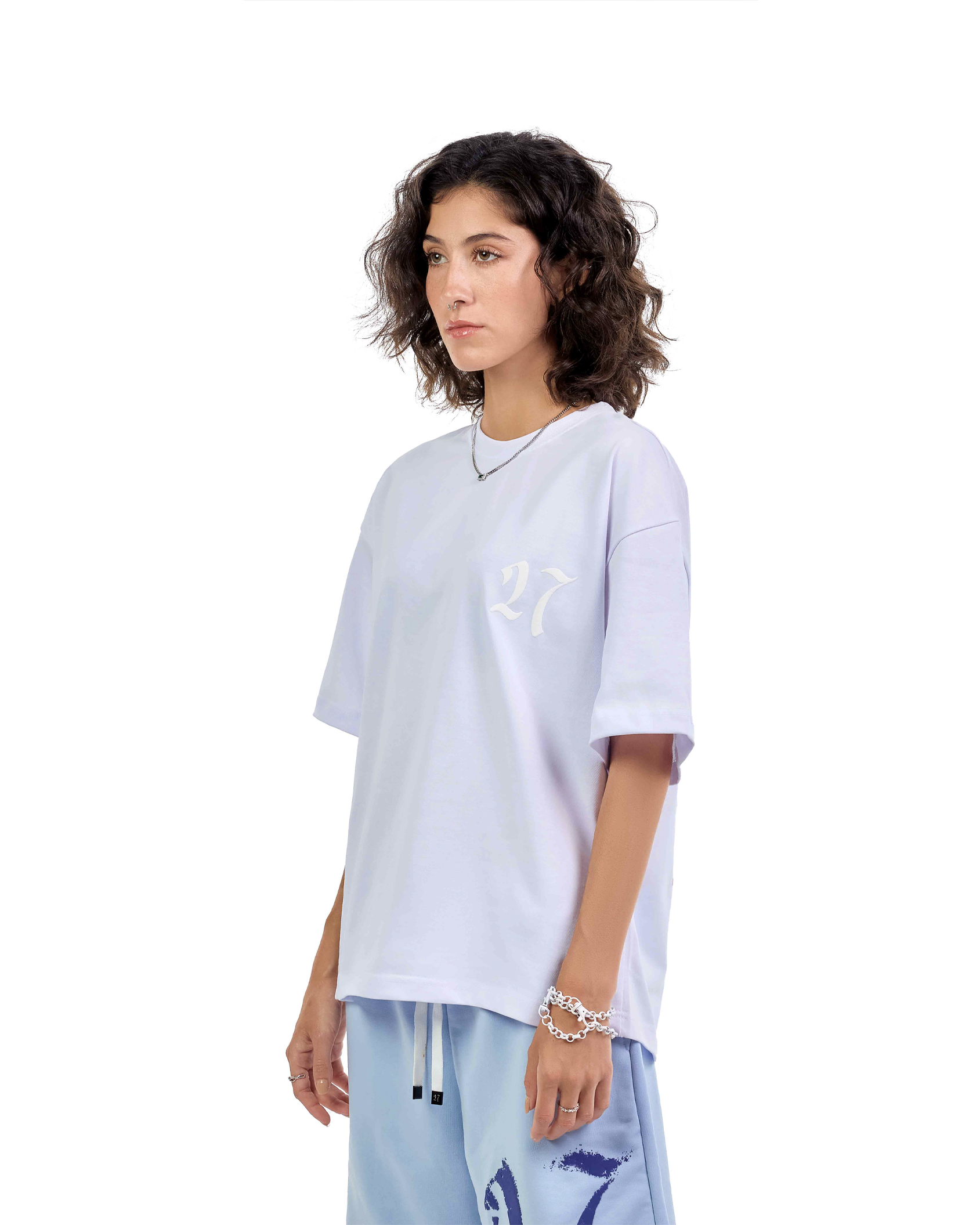 White Puff Tee