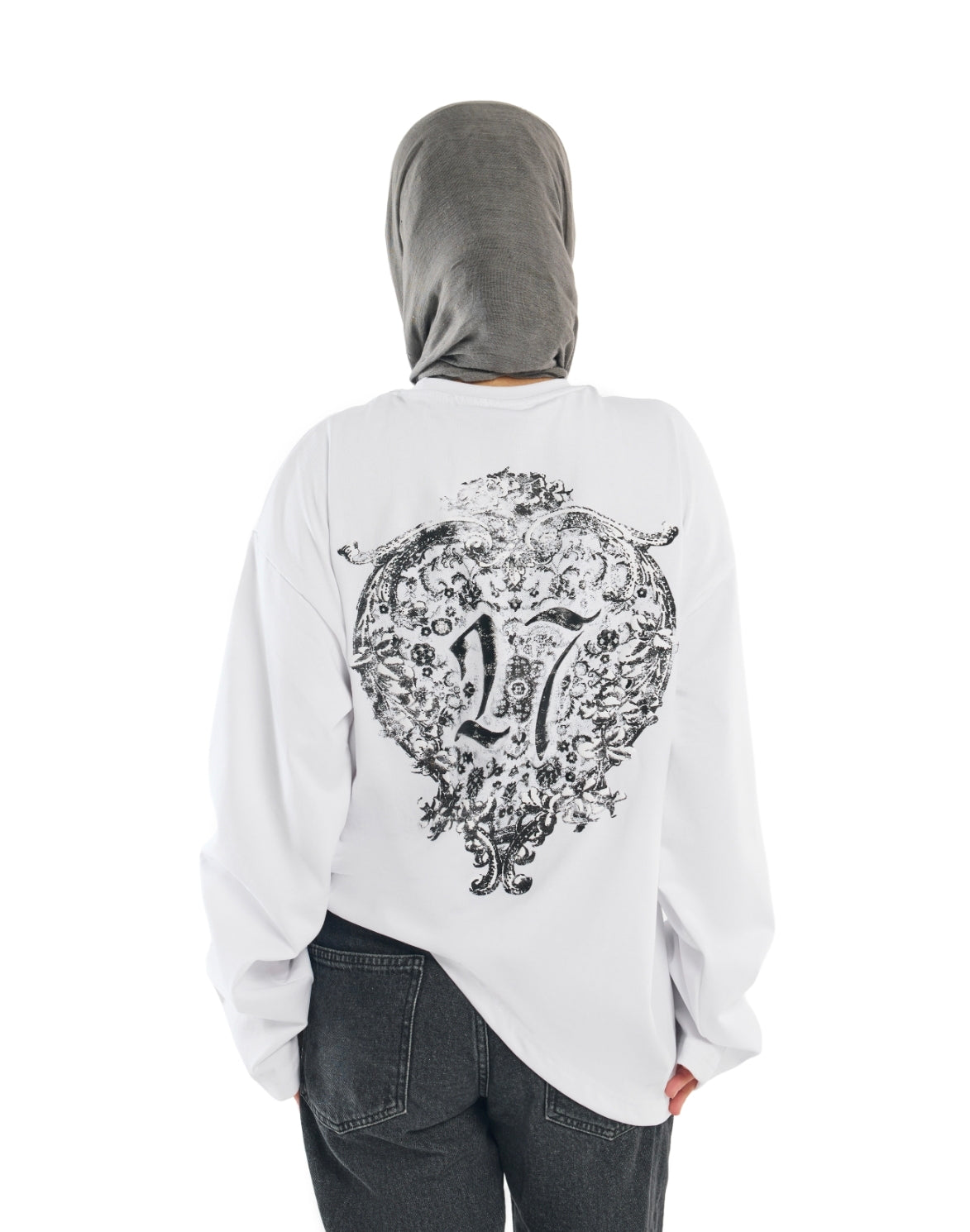 WHITE PHANTOM BLOOM LONGSLEEVE