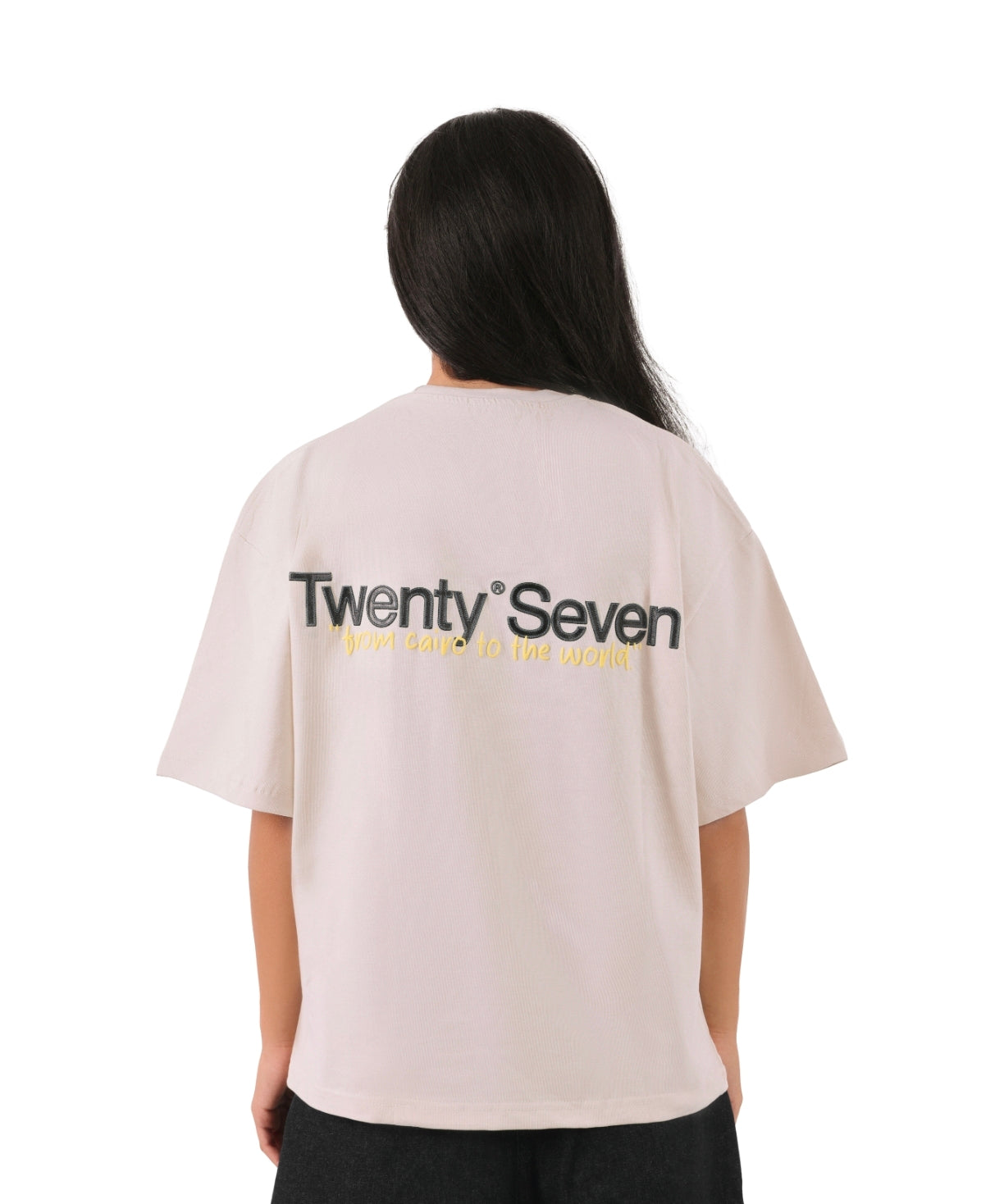 BEIGE VII LINE TEEl