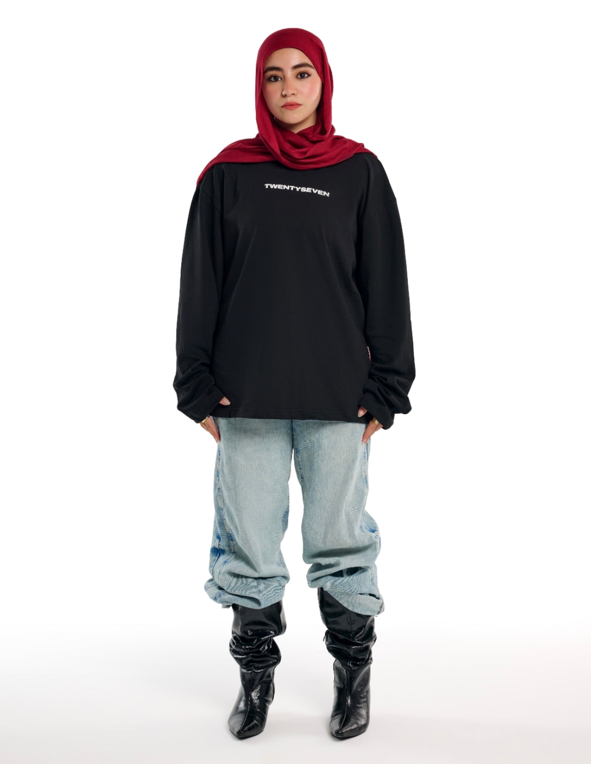 CHERRY POP BLACK LONGSLEEVE