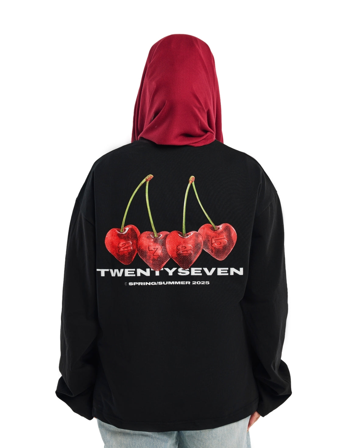 CHERRY POP BLACK LONGSLEEVE