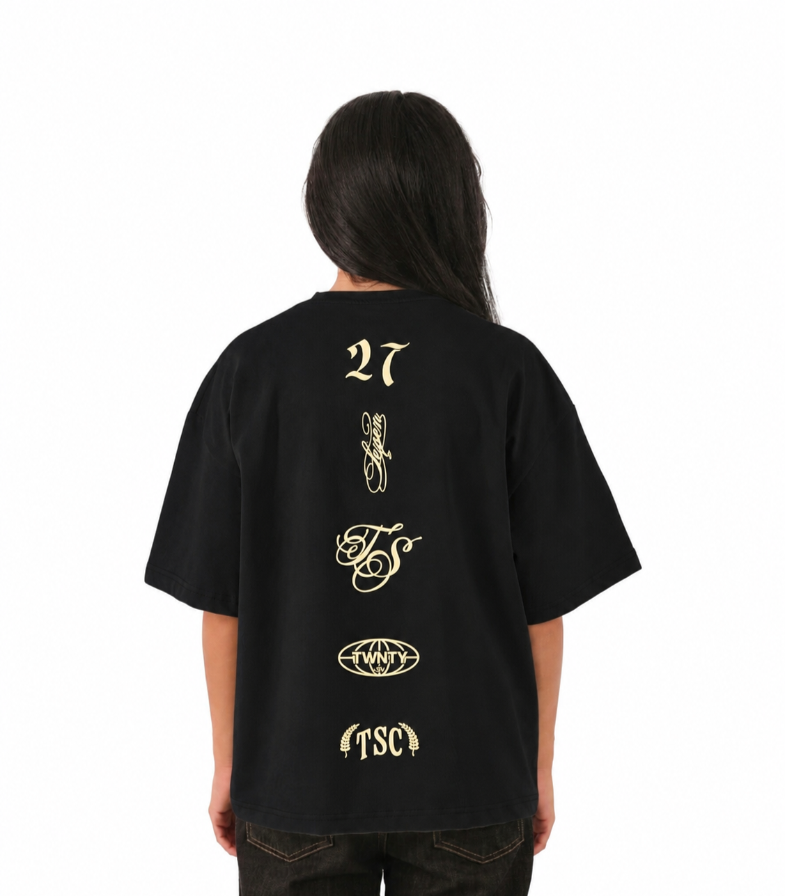 BLACK X YELLOW TWNTY LEGACY TEE