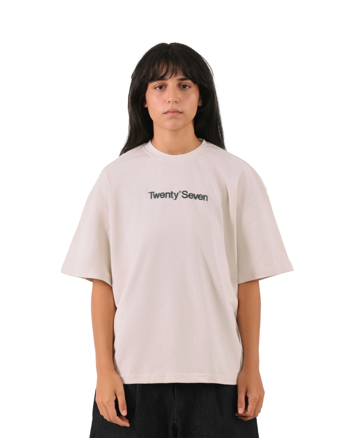 BEIGE VII LINE TEEl
