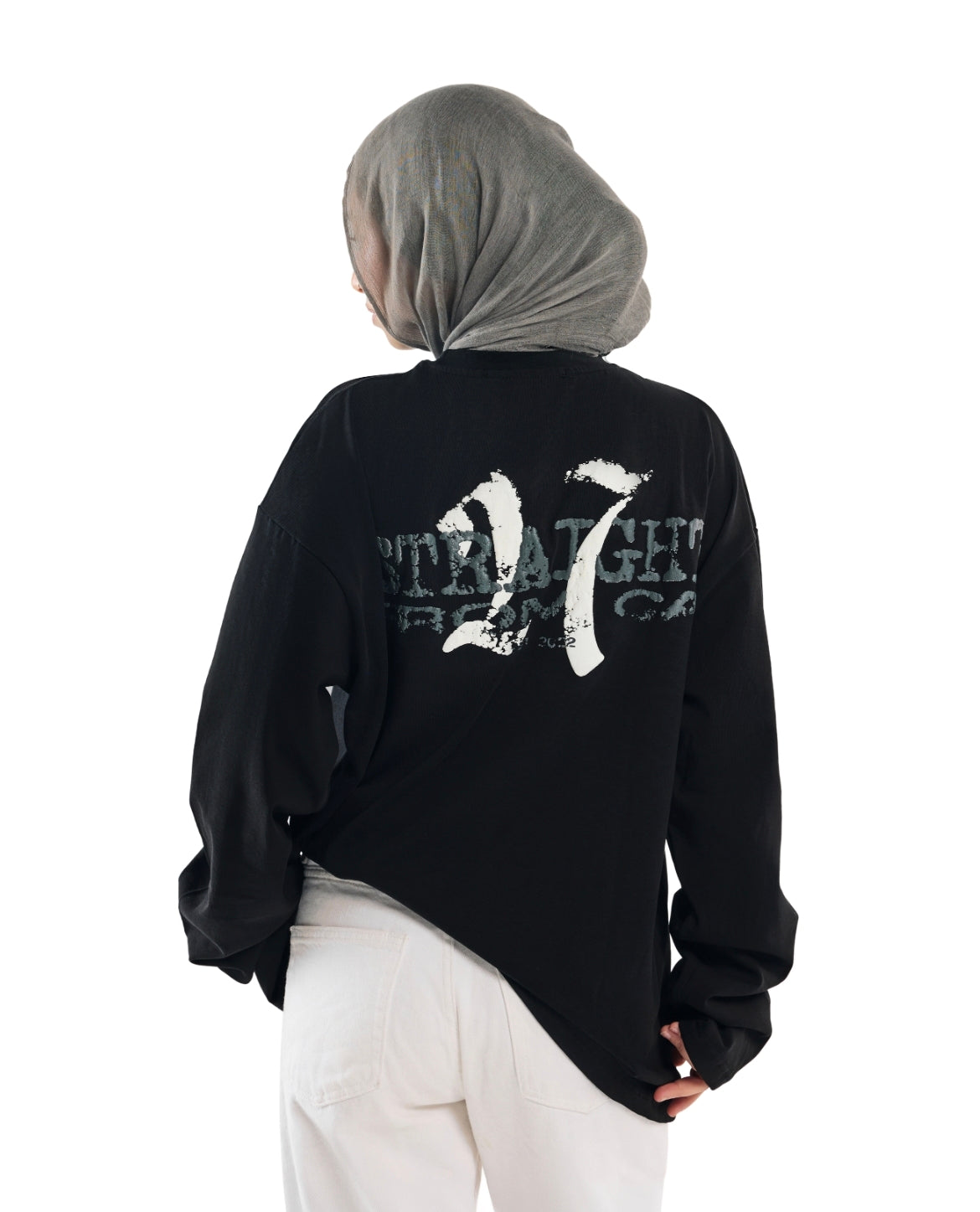 STRIAGHT FROM CAI BLACK LONGSLEEVE