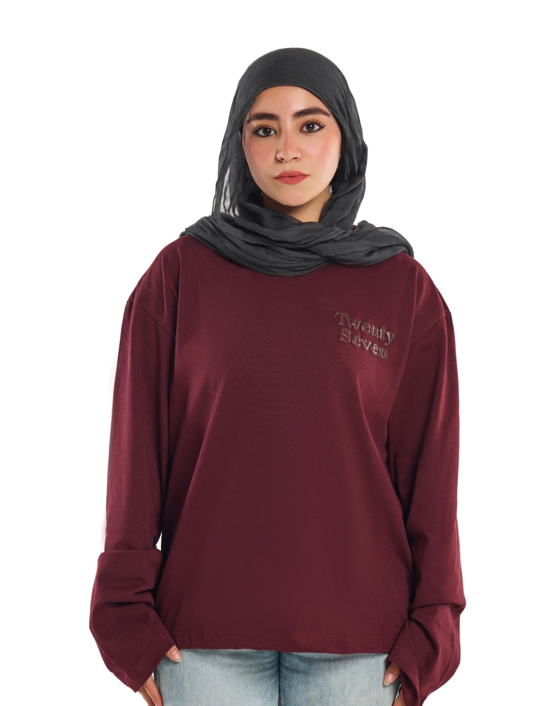MAROON BASIC LONGSLEEVE