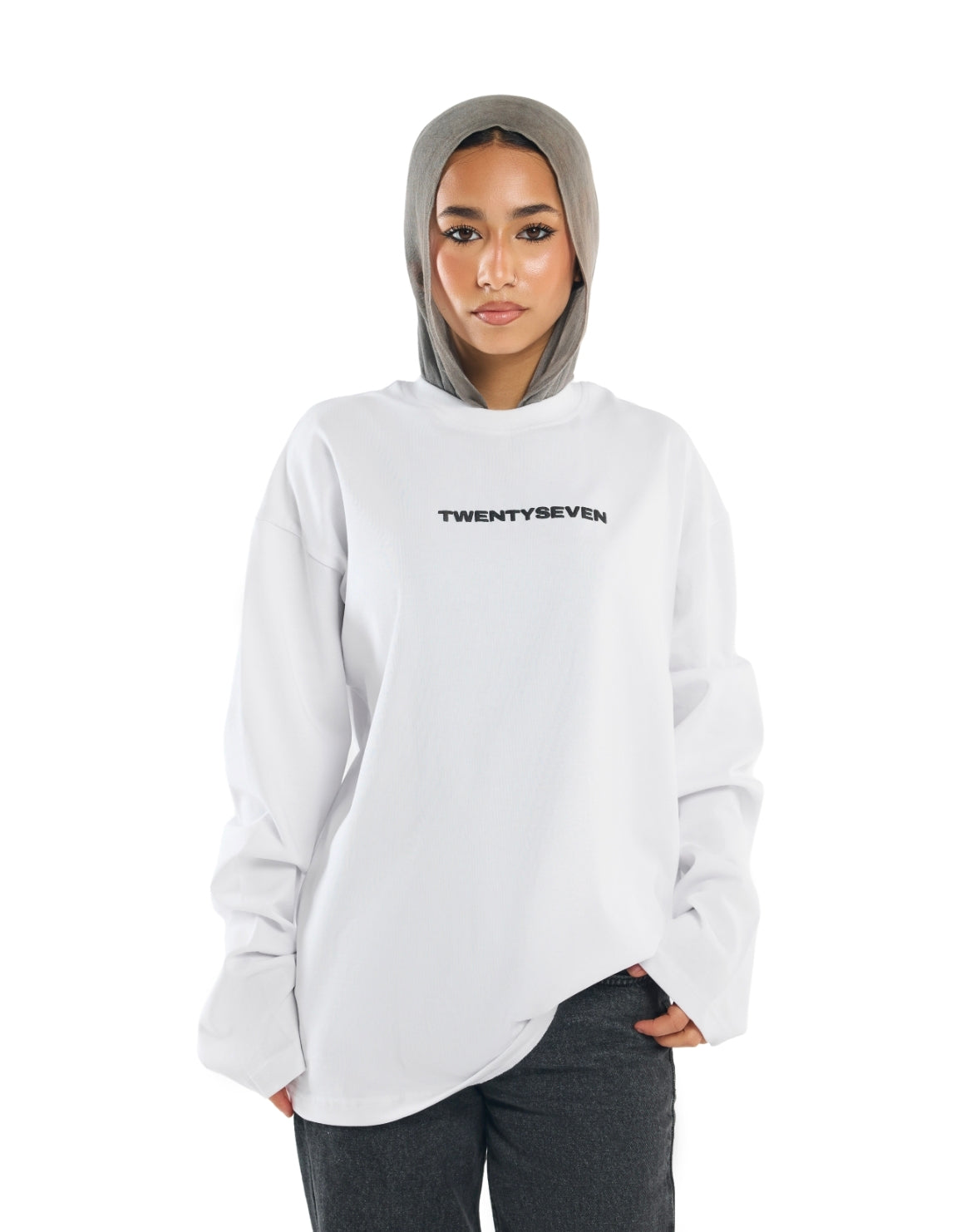 WHITE PHANTOM BLOOM LONGSLEEVE