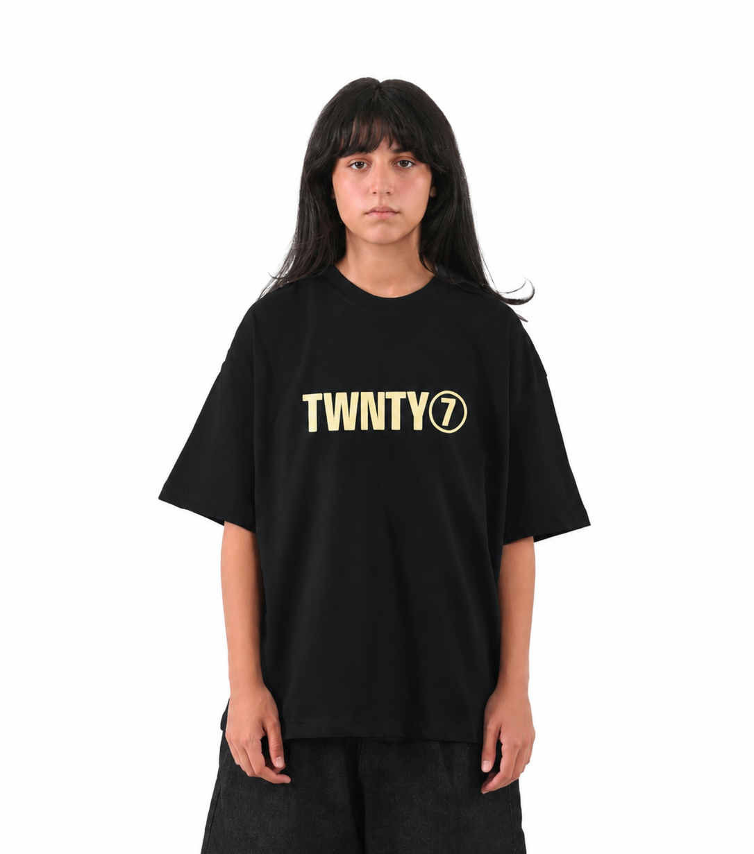 BLACK X YELLOW TWNTY LEGACY TEE