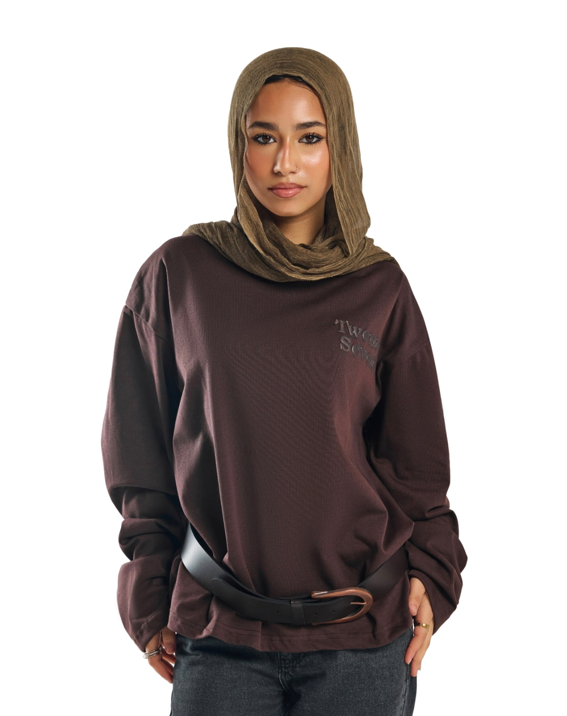BROWN BASIC LONGSLEEVE